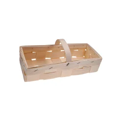 Spankorb mit Henkel natur, 27 x 11 cm