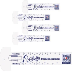 Steffis Deckelmesslineal, 5 Stück