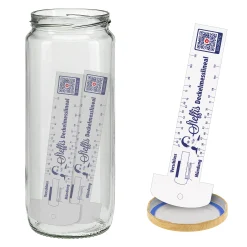 Steffis Deckelmesslineal, 3 Stück im Rundglas 1100 ml