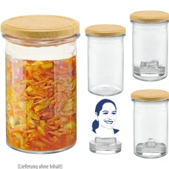 Steffis Fermentier-Set Sturzglas 545 ml, 4 Stück