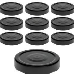 TO 66 Deep schwarz matt past. mit Button, 10 Stück