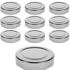 TO 58 Deep silber past., 10 Stück