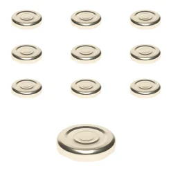 TO  43 gold ster. mit Button, 10 Stück