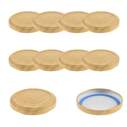 TO 63 Holzdekor matt past. mit Button BLUESEAL, 10 Stück