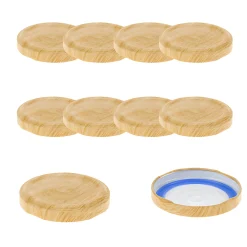 TO  58 Holzdekor matt past. mit Button BLUESEAL, 10 Stück