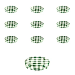 TO  43 kariert grün/weiß past., 10 Stück