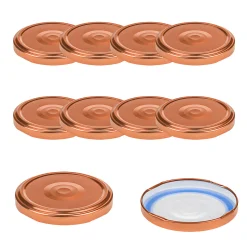 TO  70 kupfer past. mit Button BLUESEAL, 10 Stück