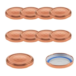 TO 63 kupfer past. mit Button BLUESEAL, 10 Stück