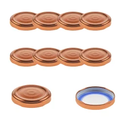 TO  53 kupfer past. mit Button BLUESEAL, 10 Stück