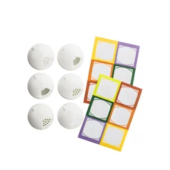 TO 38 Multikappe 6er plus 12 Etiketten, weiß