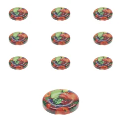 TO  43 Obstdekor past. mit Button, 10 Stück