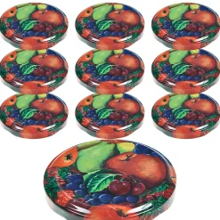 TO  66 Obstdekor past. mit Button, 10 Stück