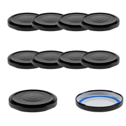 TO  66 schwarz matt für Kaltabfüllung mit Button BLUESEAL, 10 Stück