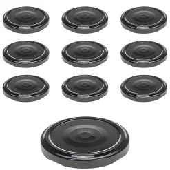 TO  66 schwarz past. mit Button, 10 Stück