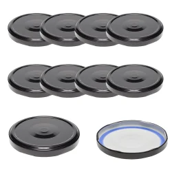 TO  82 schwarz past. mit Button BLUESEAL, 10 Stück