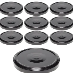 TO  82 schwarz ster. mit Button, 10 Stück