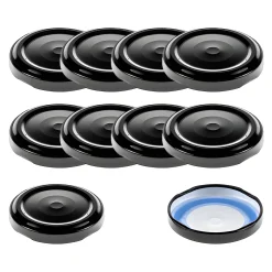 TO  48 schwarz ster. mit Button BLUESEAL, 10 Stück