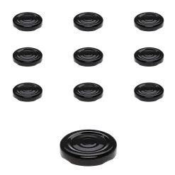 TO  43 schwarz ster. mit Button, 10 Stück