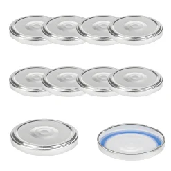 TO  70 silber past. mit Button BLUESEAL, 10 Stück