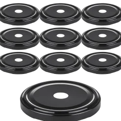 TO 82 Trinkhalmdeckel schwarz, Loch Ø 15,5 mm, 10 Stück