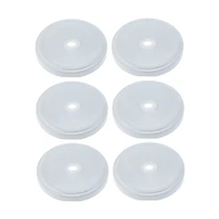 TO 66 Trinkhalmdeckel weiß, Loch Ø 8 mm, 6 Stück