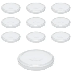 TO  66 weiß ster. mit Button, 10 Stück