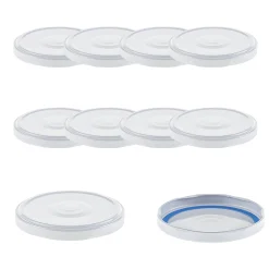 TO  82 weiß ster. mit Button BLUESEAL, 10 Stück