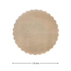 Vliesdeckchen Ø 135 mm natur, 100 Stück