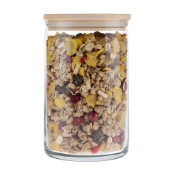 Vorratsglas 'Inga'  880 ml mit Holzdeckel