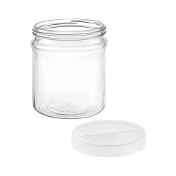 Vorratsglas 'Ortes' 3,5 Liter mit Schraubdeckel weiß