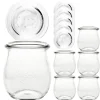 WECK-Mini-Tulpenglas 220 ml + Glasdeckel, 6er Set