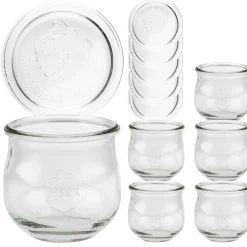WECK-Tulpenglas 370 ml + Glasdeckel, 6er Set