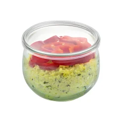 WECK-Tulpenglas 580 ml mit Klarsichtdeckel, 6er Set