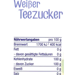 Weißer Teezucker, 500 g