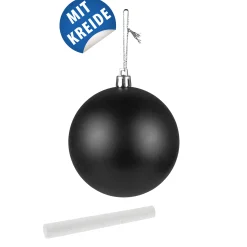 Weihnachtskugel 'Tafel' zum Beschriften, Ø 8 cm