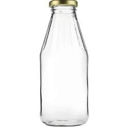 Weithalsflasche  500 ml mit Facetten Typ A