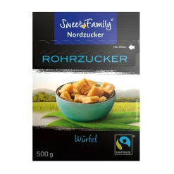 Würfel-Rohrzucker Fairtrade braun, 500 g