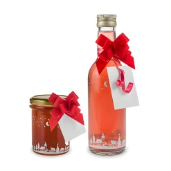 Ziehschleife Paperlook ca. 50 mm, rot, 10 Stück